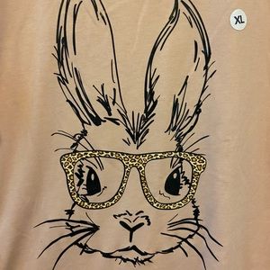 NWT Bunny with Glasses Tee. XL